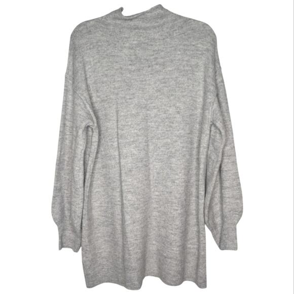 NWT‎ Gap Maternity High Neck Oversized Tunic Sweater Dress Light Heather Grey XL - Picture 2 of 7